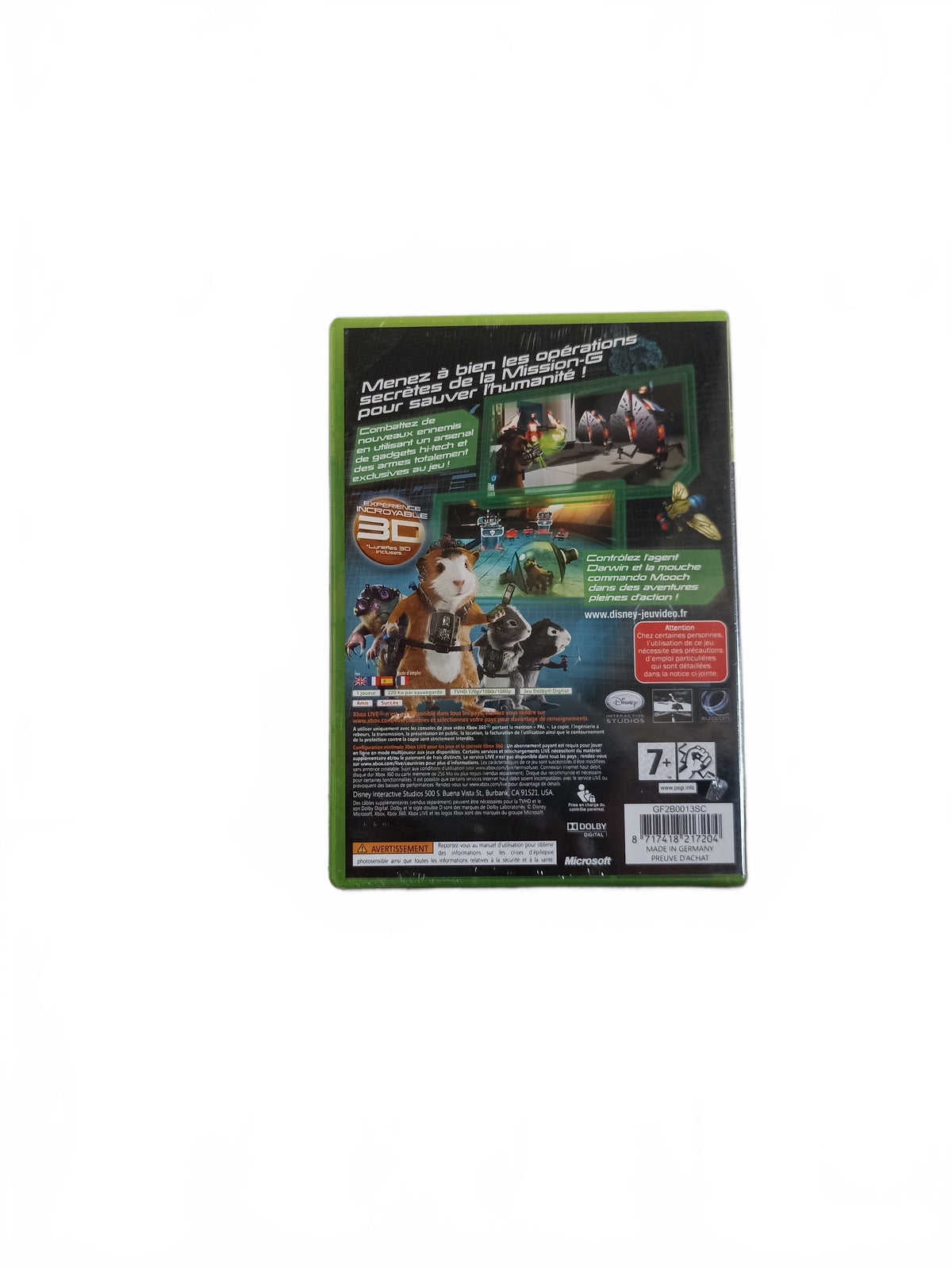 Disney Mission G Xbox 360 Reblister