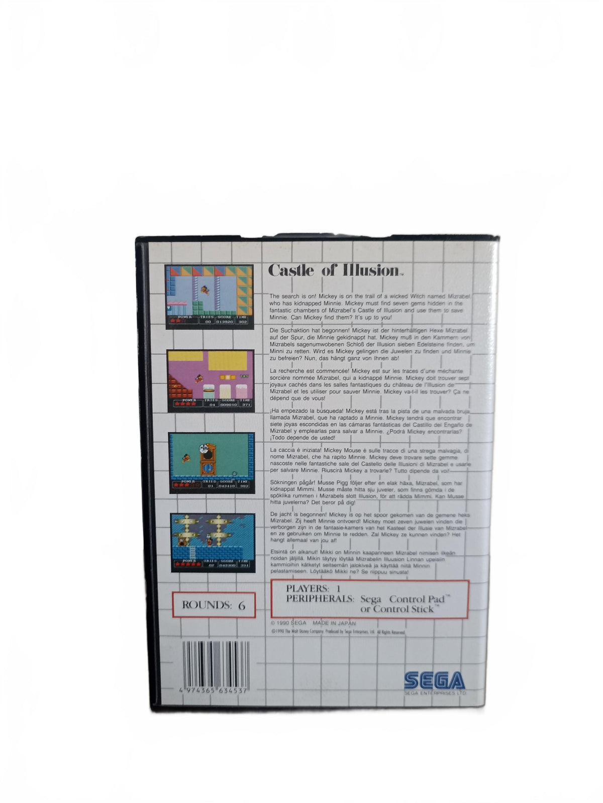 Castle Of Illusion Master System
