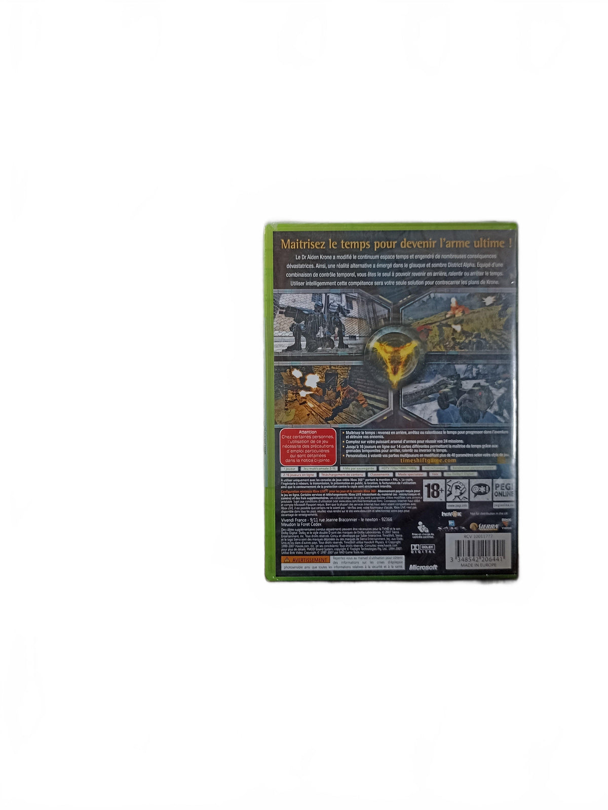 Timeshift Xbox 360 Blister