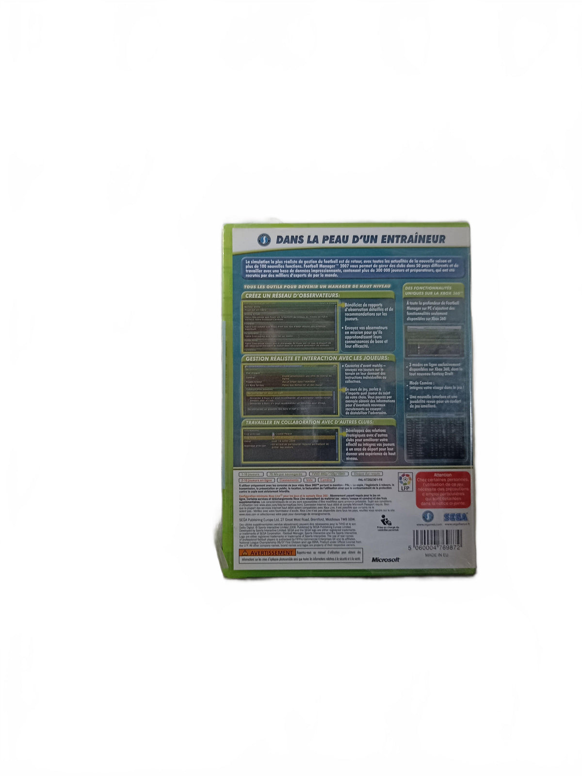 Football Manager 2007 Xbox 360 Blister