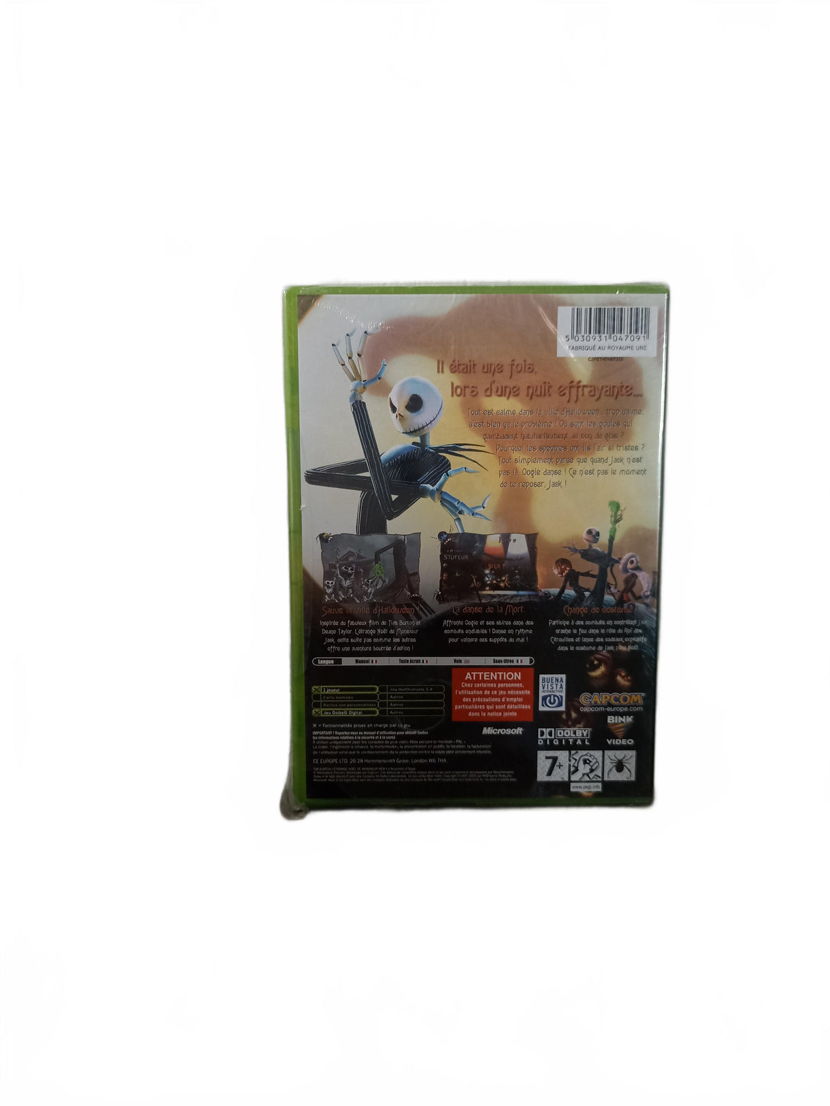 L'étrange Noël de Monsieur Jack Xbox Classics Neuf Blister