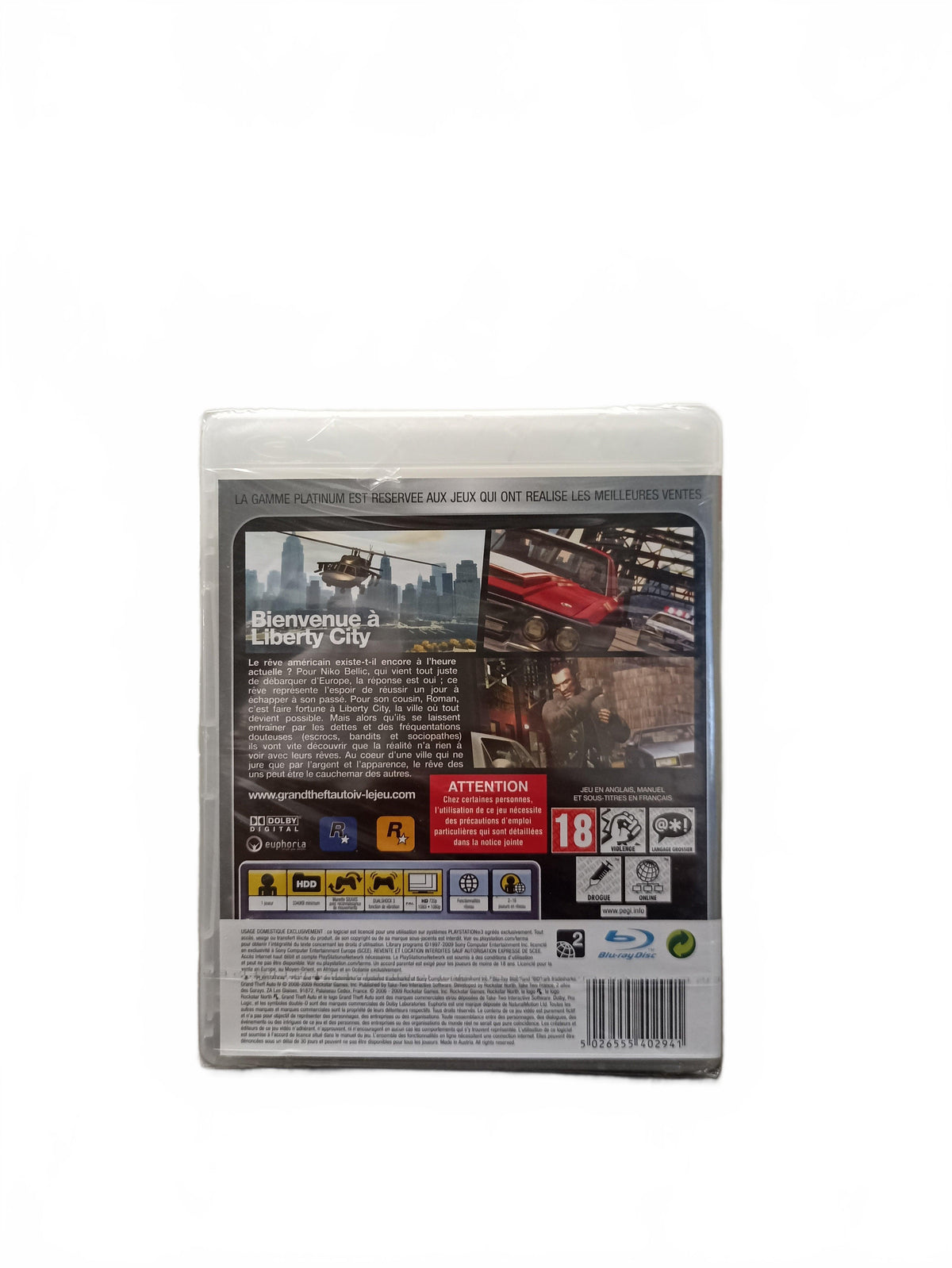 Grand Theft Auto IV Platinum PS3 Blister