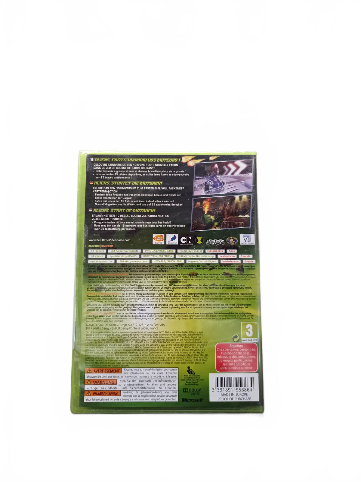 Ben 10 Galactic Racing Xbox 360 Blister