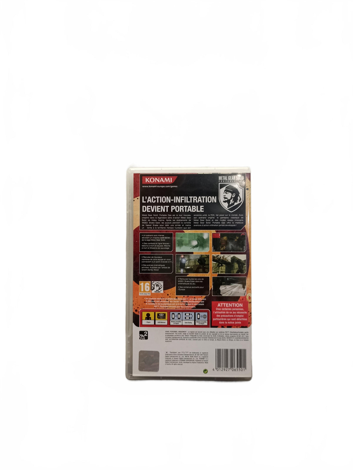Metal Gear Solid Portable Ops Playstation Portable Version PSP Essentials