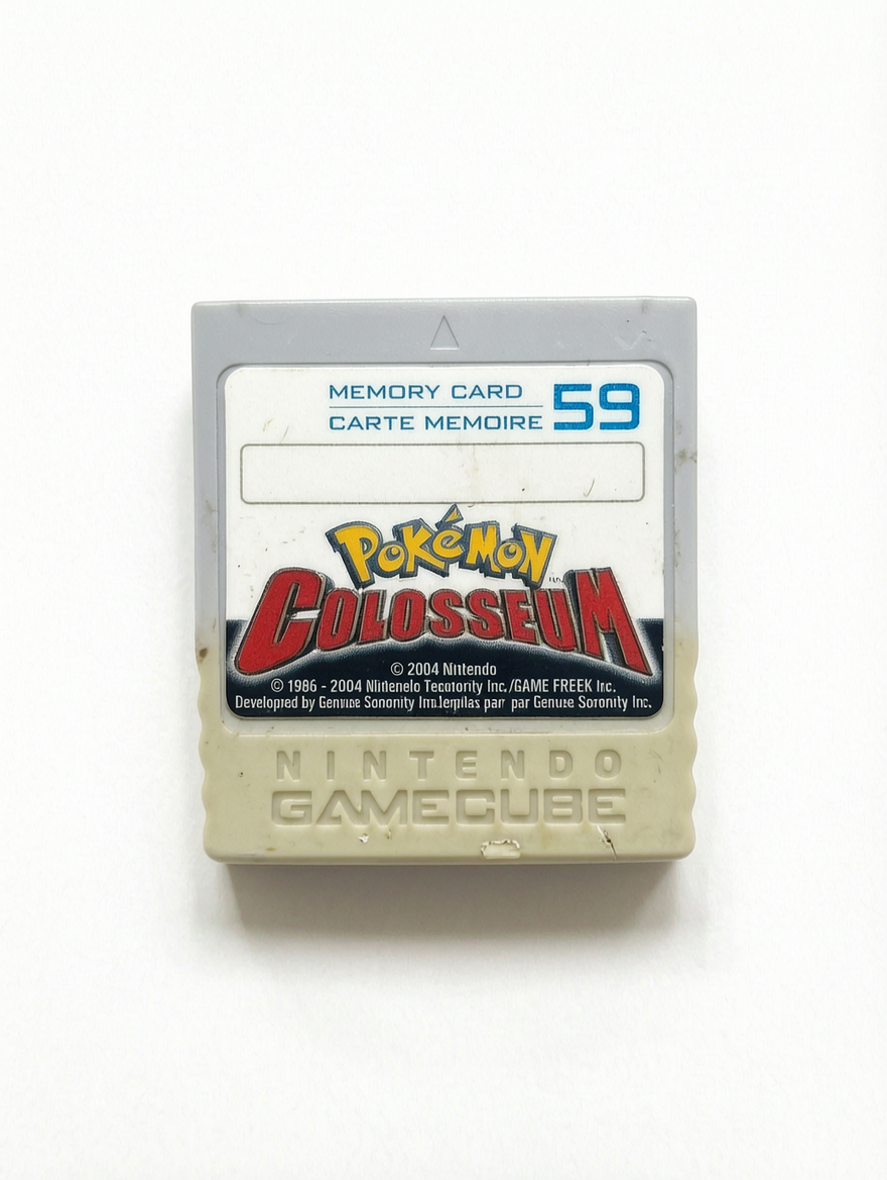 Carte mémoire Pokémon colosseum 59 blocs