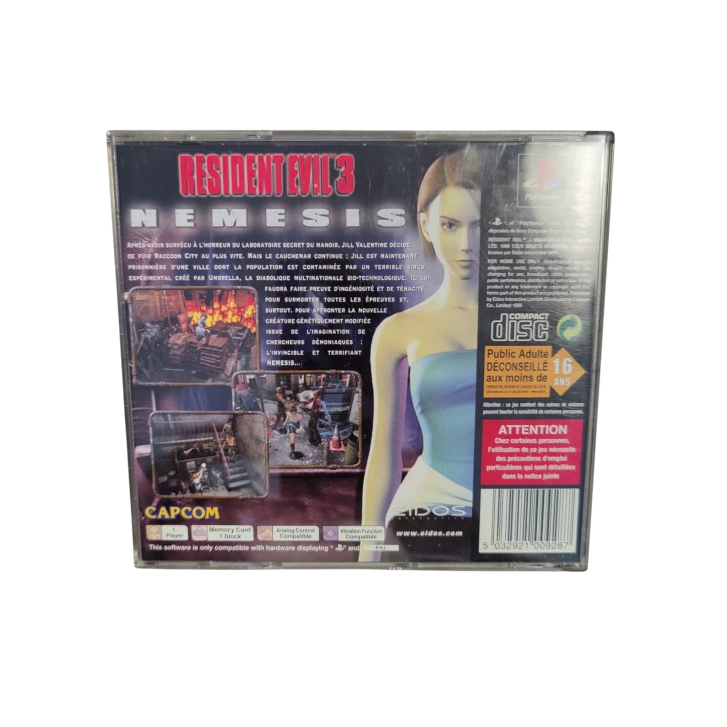 Resident Evil 3: Nemesis – PlayStation 1 (PAL – Complet) - Masaru