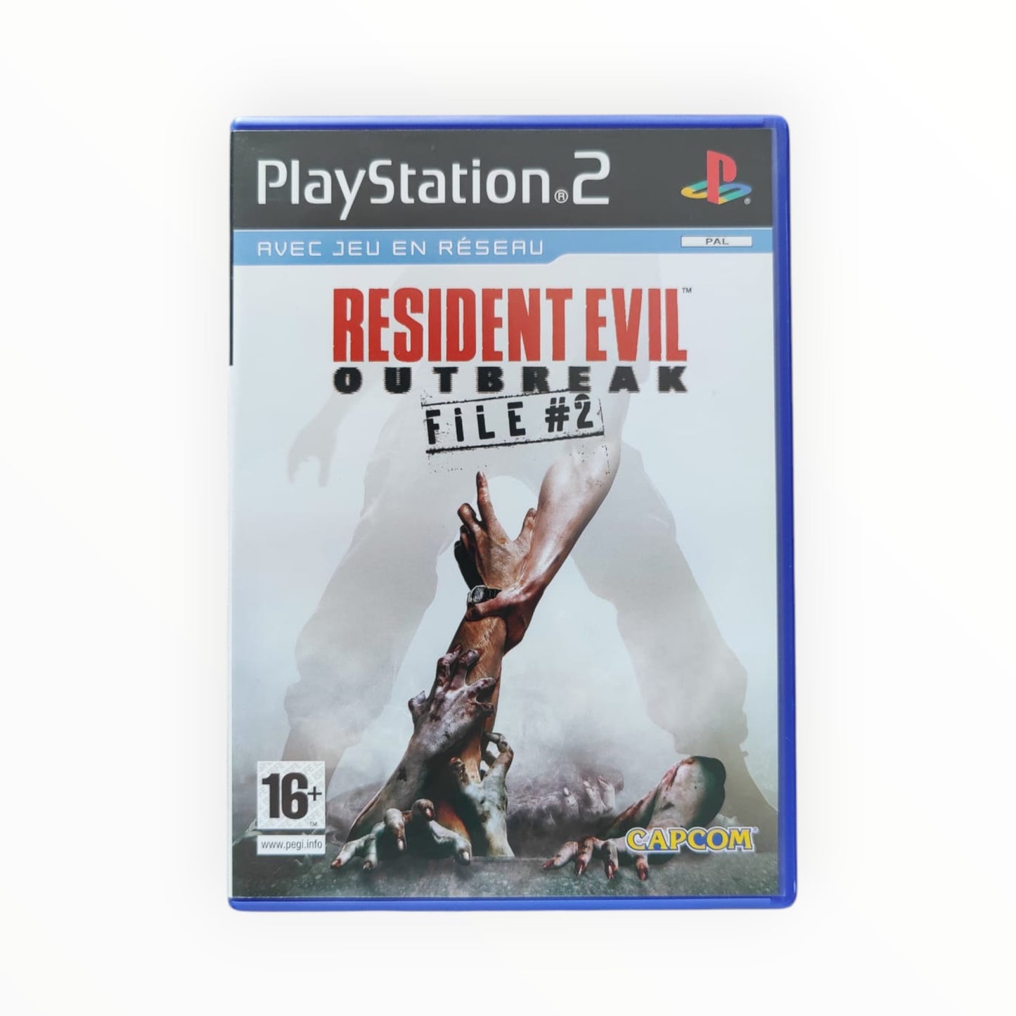 Resident Evil Outbreak File 2 complet sur PS2 avec boîte et disque originaux