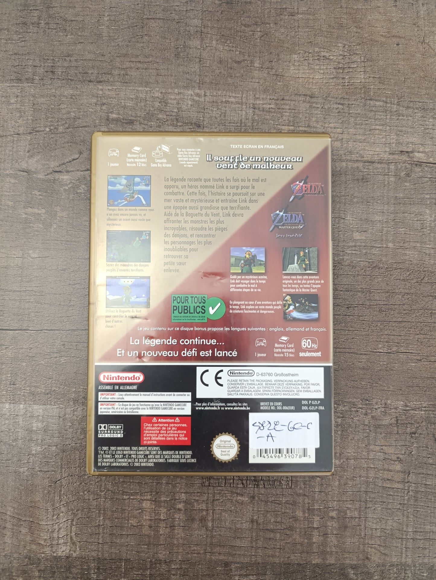 The Legend of Zelda : The Wind Waker Edition Limitée - Boîte Dorée