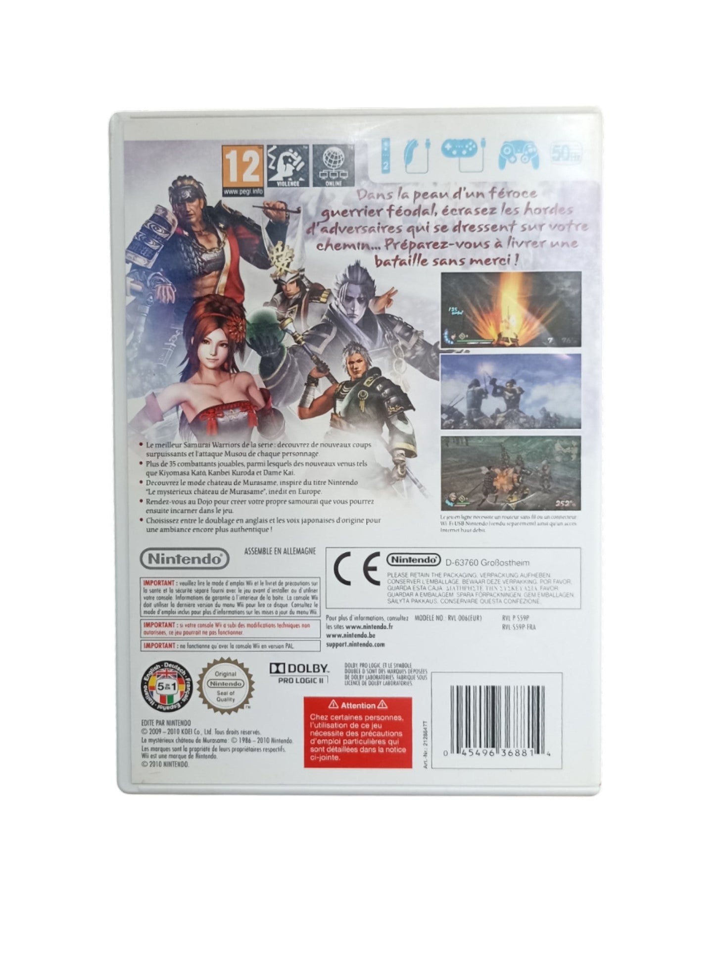 Samurai Warriors 3 – Wii (Complet) - Masaru