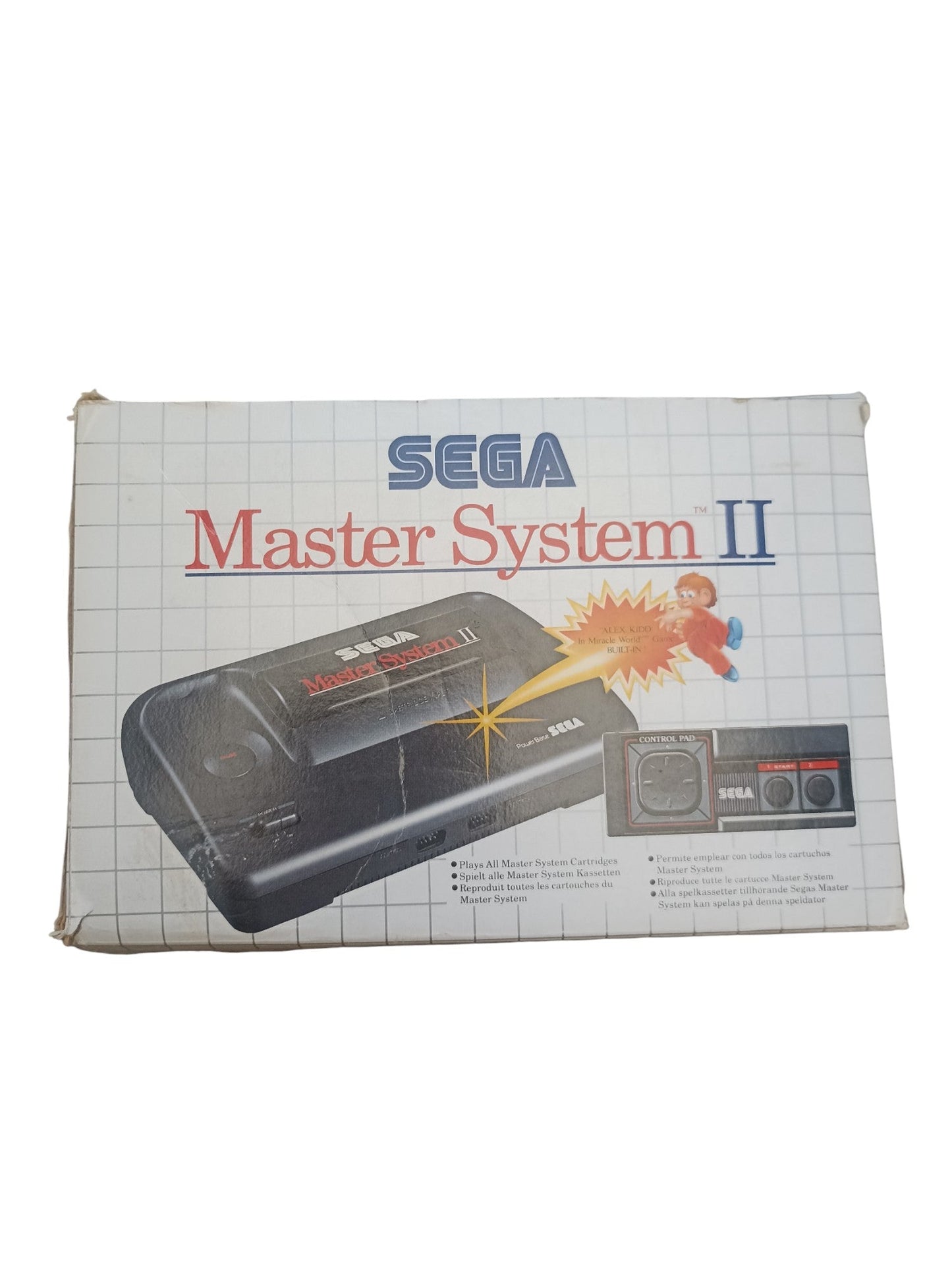 SEGA Master System II – Console en boîte avec jeu intégré Alex Kidd in Miracle World - Masaru
