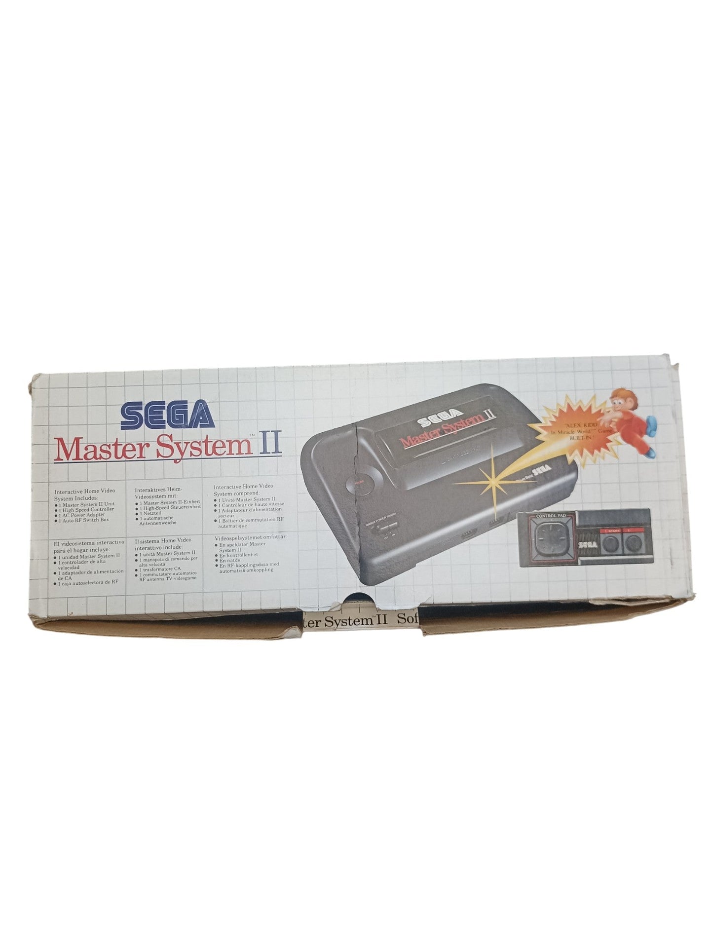 SEGA Master System II – Console en boîte avec jeu intégré Alex Kidd in Miracle World - Masaru