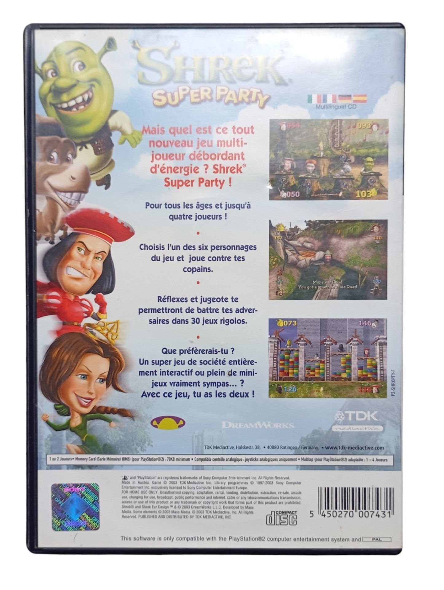 Shrek Super Party Playstation 2 (PS2) - Masaru