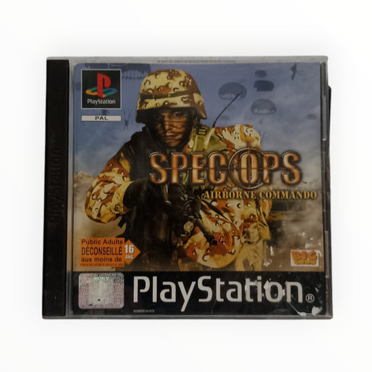 Jeu Spec Ops Airborne Commando complet pour PlayStation 1 version PAL FR