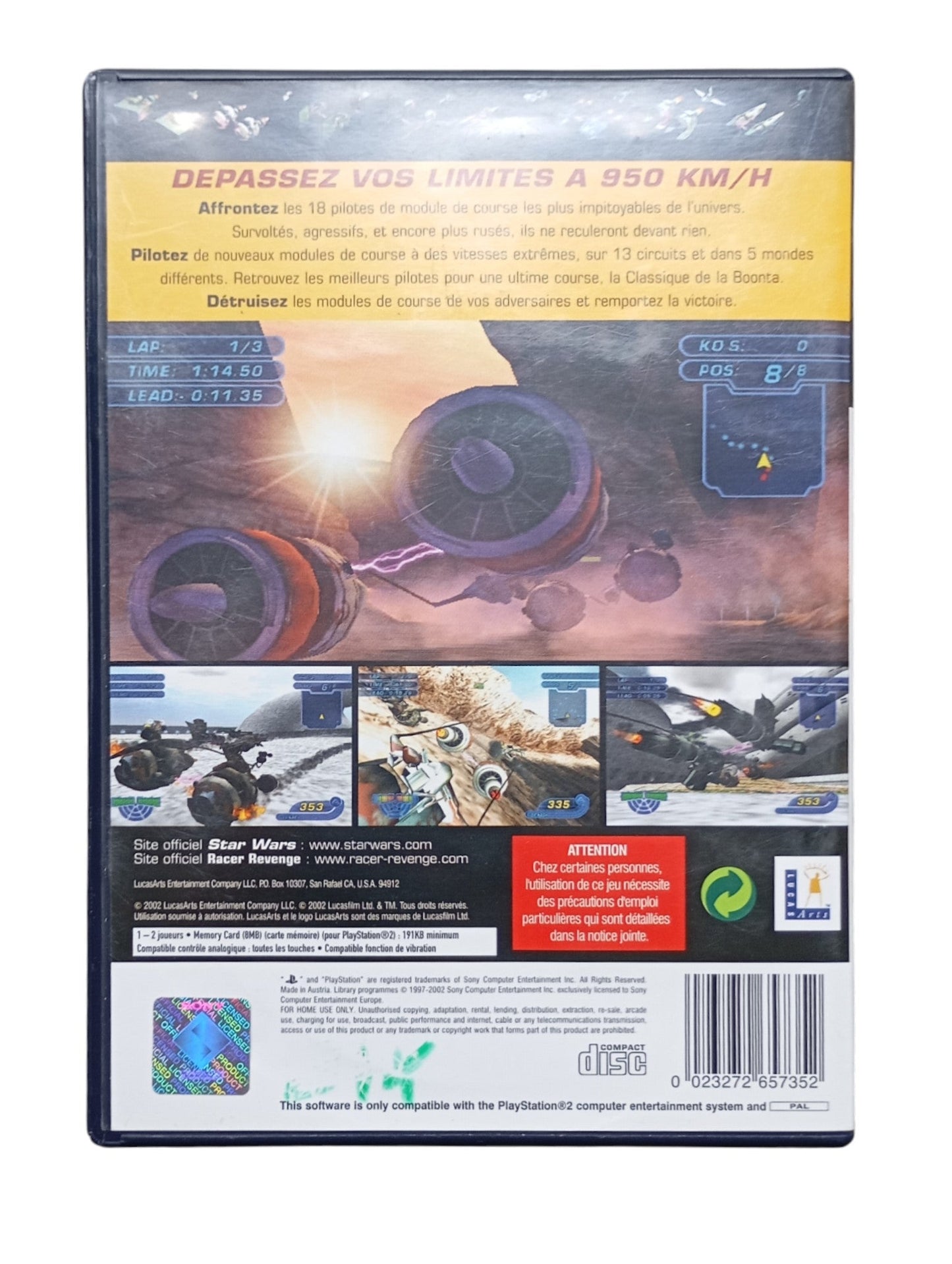 Star Wars : Racer Revenge Playstation 2 (PS2) - Masaru