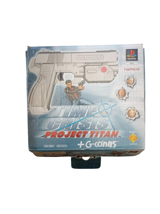 Time Crisis: Project Titan + Pistolet G - Con 45 – PlayStation 1 (en boîte) - Masaru