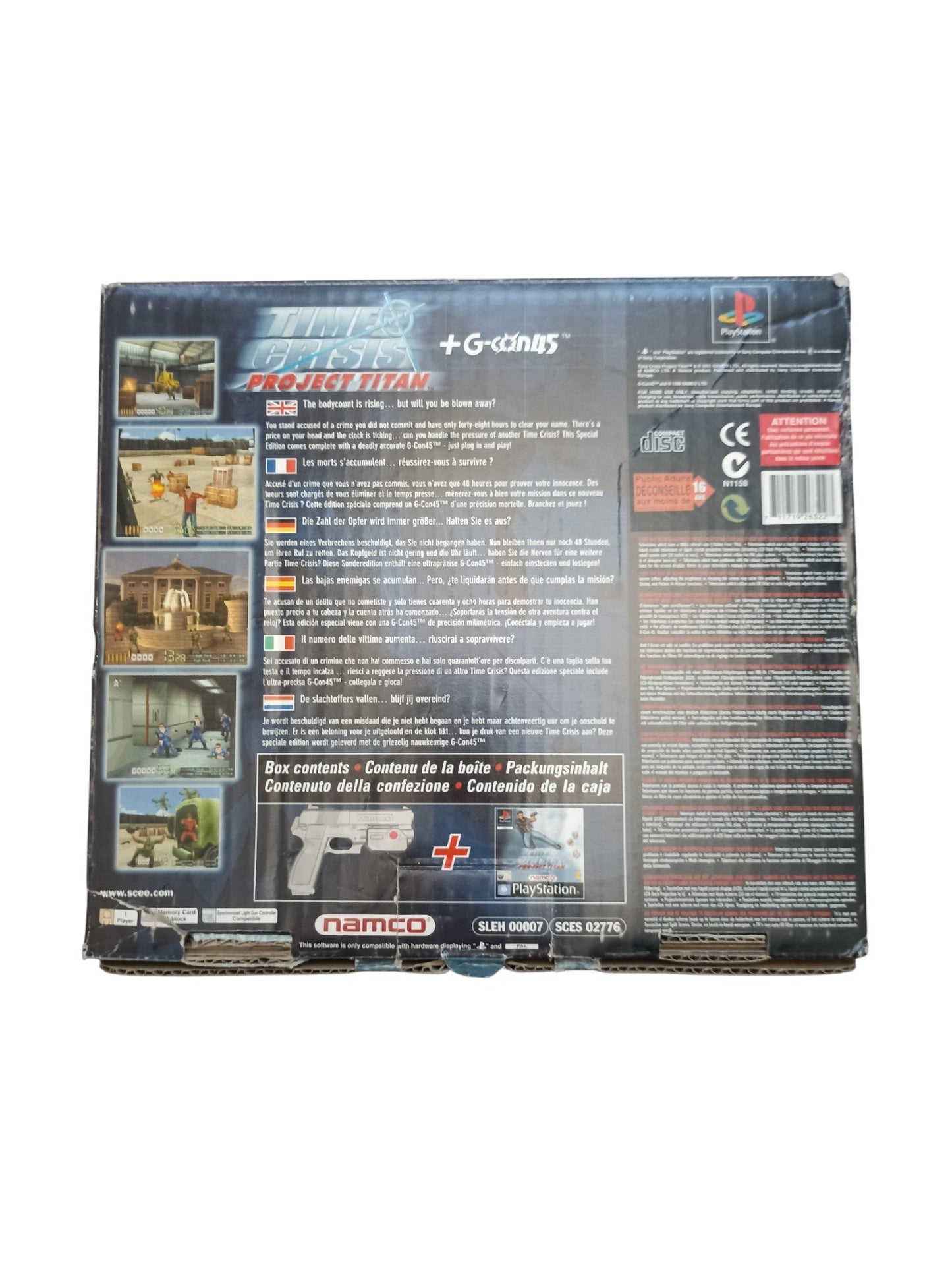Time Crisis: Project Titan + Pistolet G - Con 45 – PlayStation 1 (en boîte) - Masaru