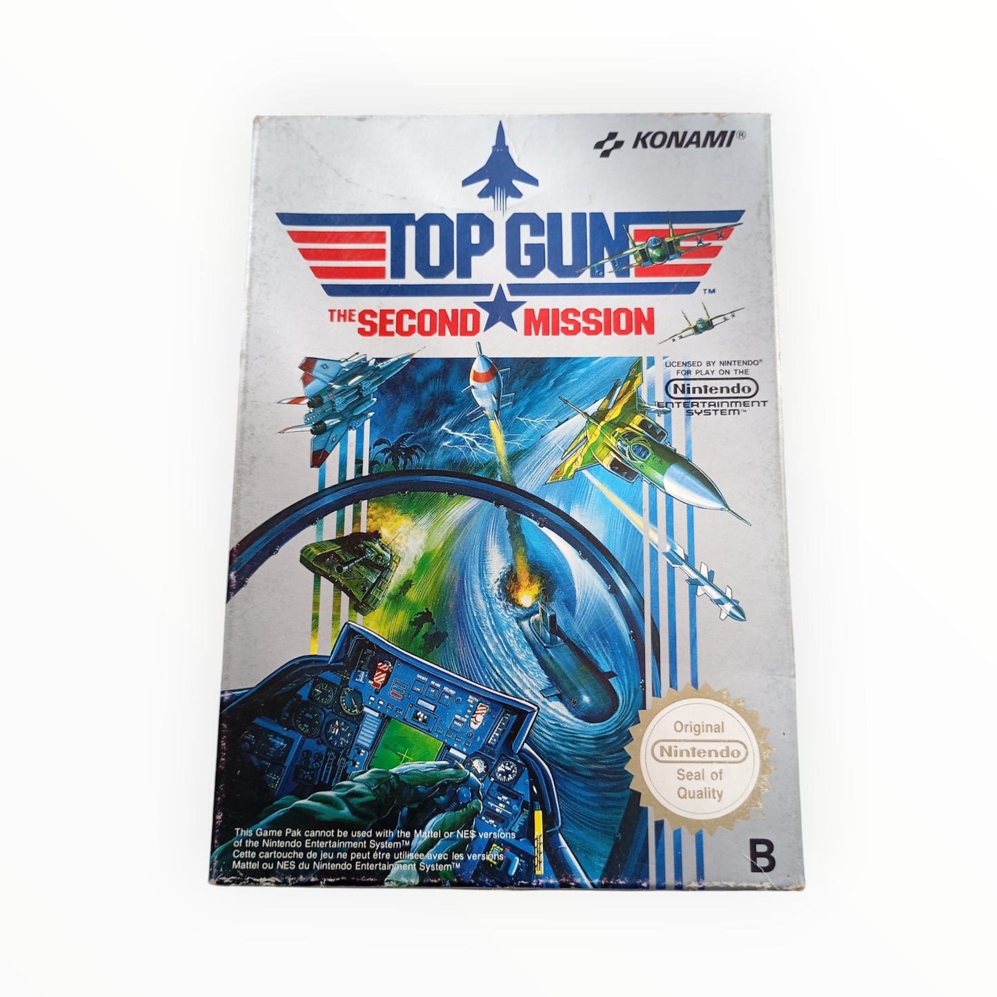Top Gun The Second Mission complet sur Nintendo NES avec boîte et notice