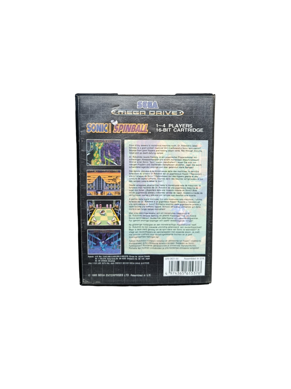 Sonic Spinball Sega Megadrive
