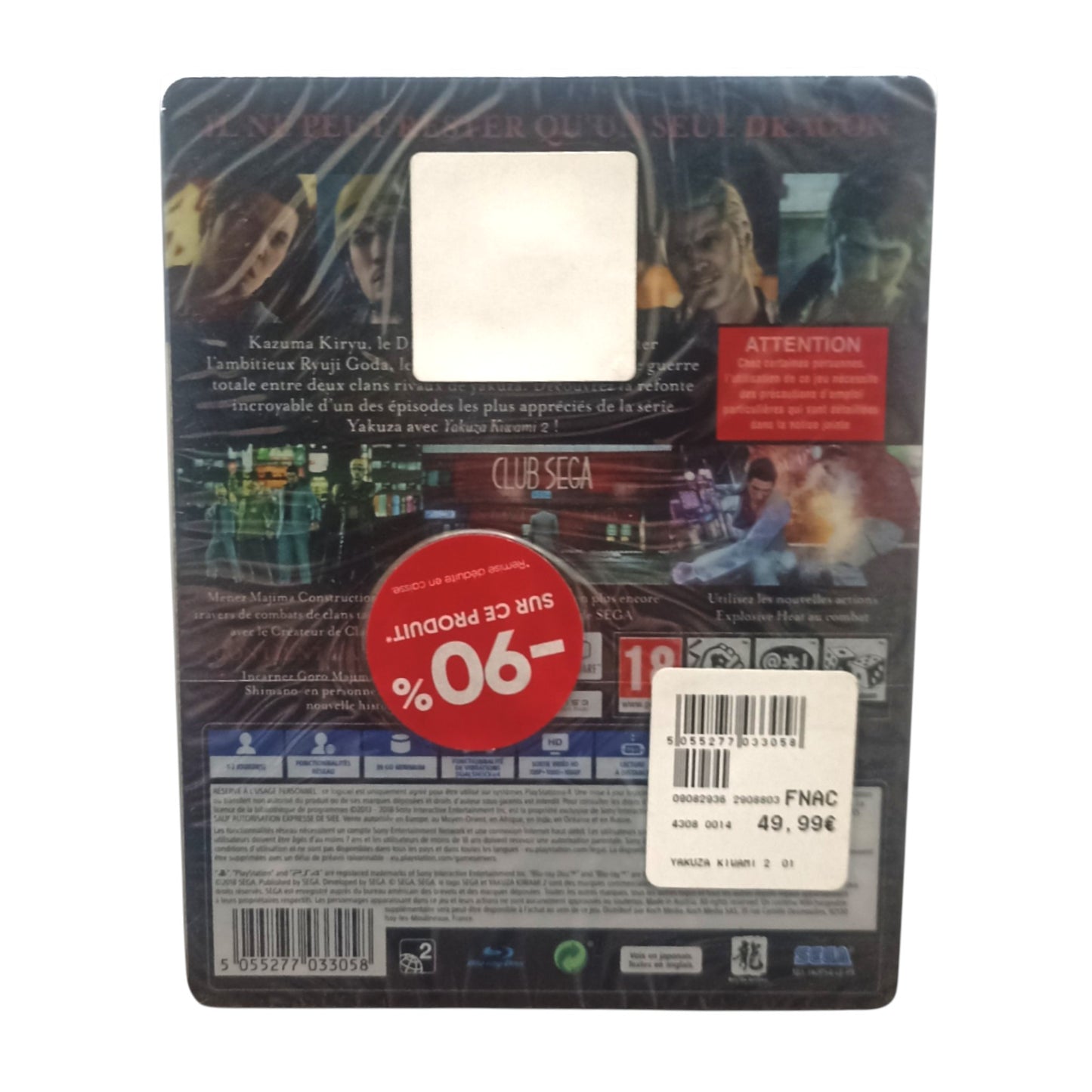 Yakuza Kiwami 2 – Steelbook Edition – PlayStation 4 (PS4) – Neuf sous blister