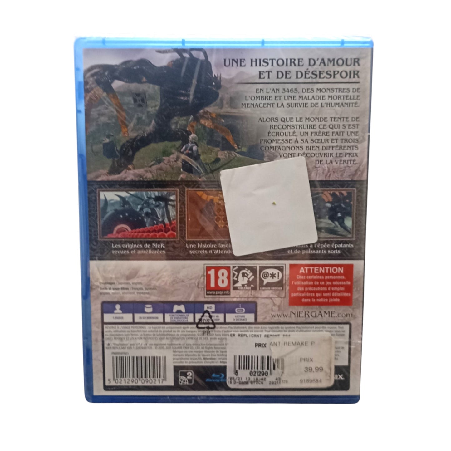 NieR : replicant (palystation 4) neuf sous blister