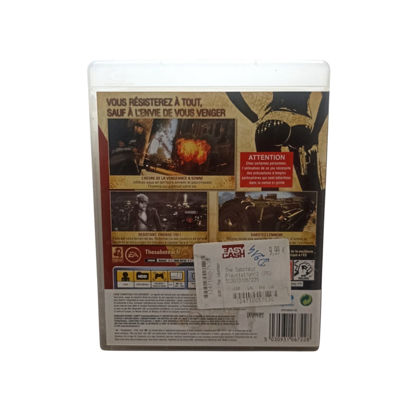 The Saboteur – PlayStation 3 (PS3) – Complet