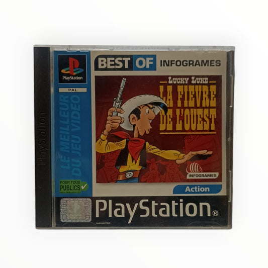 Lucky Luke La Fièvre de l’Ouest PlayStation 1 PS1 complet Best Of Infogrames avec notice