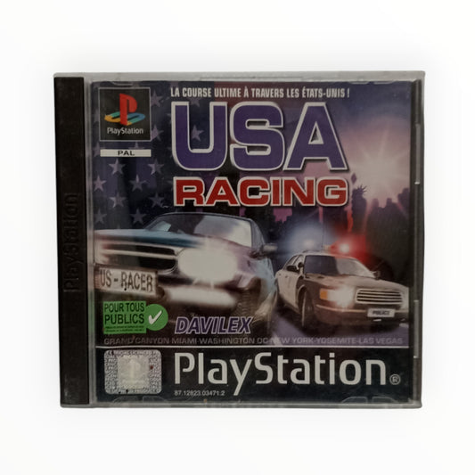 Jeu USA Racing complet pour PlayStation 1 version PAL FR