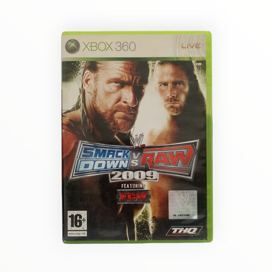 WWE SmackDown vs Raw 2009 sur Xbox 360 jeu original avec boîte et disque sans notice
