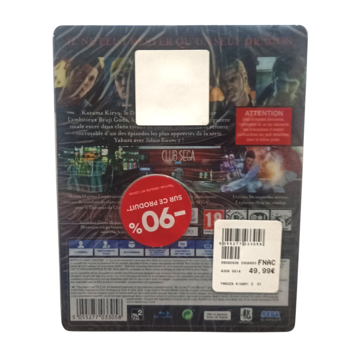 Yakuza Kiwami 2 – Steelbook Edition – PlayStation 4 (PS4) – Neuf sous blister - Masaru