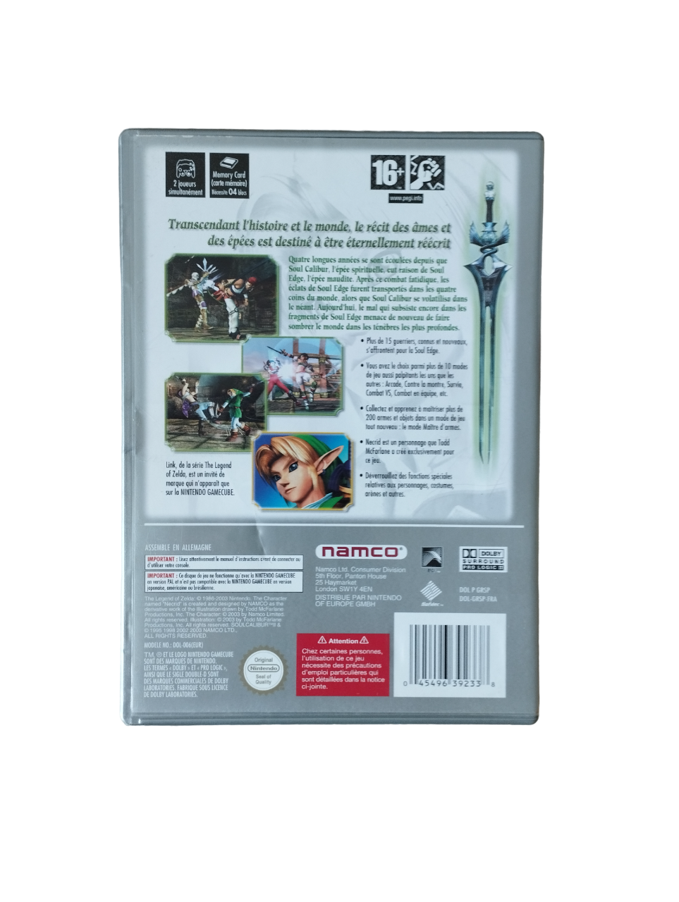 SoulCalibur II, Version Le choix des joueurs GameCube