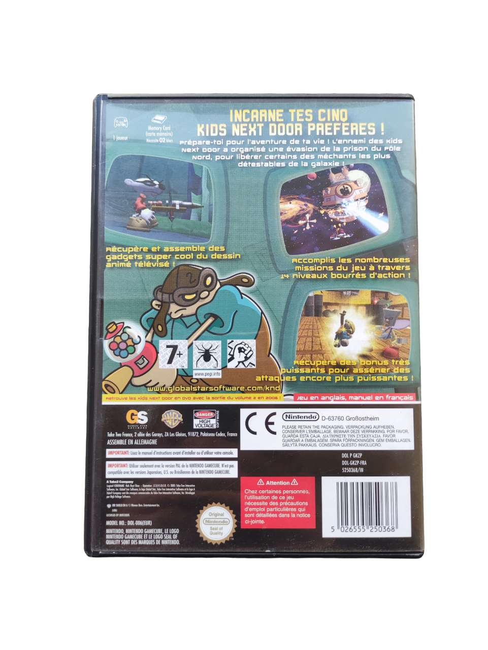 KND Codename : Kids Next Door - Operation : J.E.U.X.V.I.D.E.O. - Nintendo Gamecube
