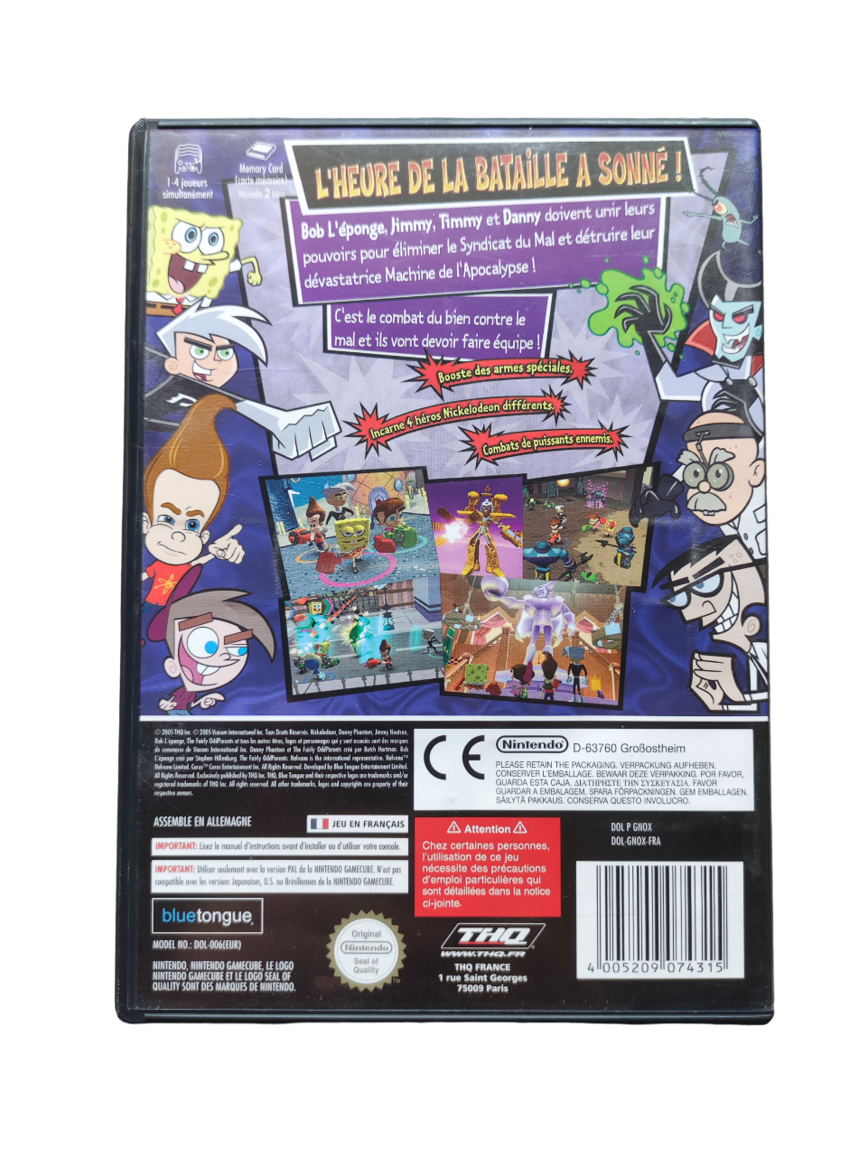 Bob l'Eponge et ses Amis : Un pour Tous, Tous pour Un ! - Gamecube