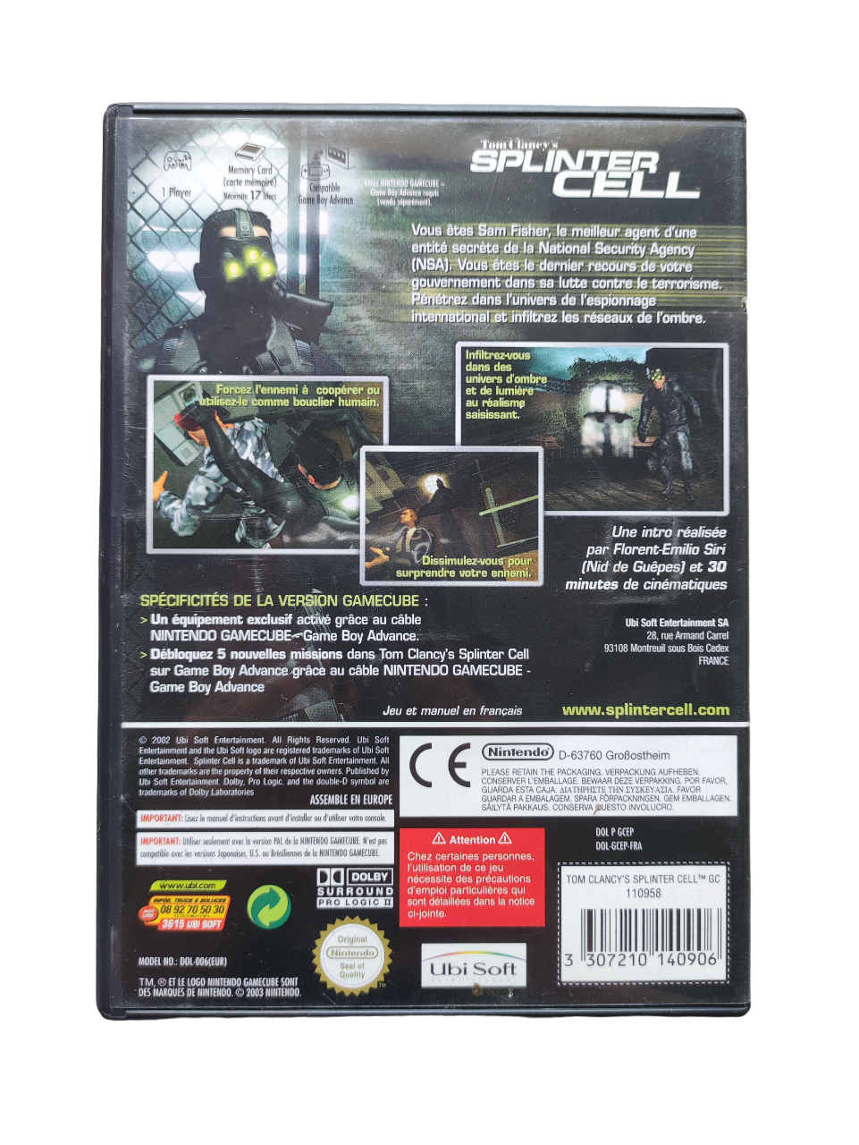 Tom Clancy's Splinter Cell GameCube