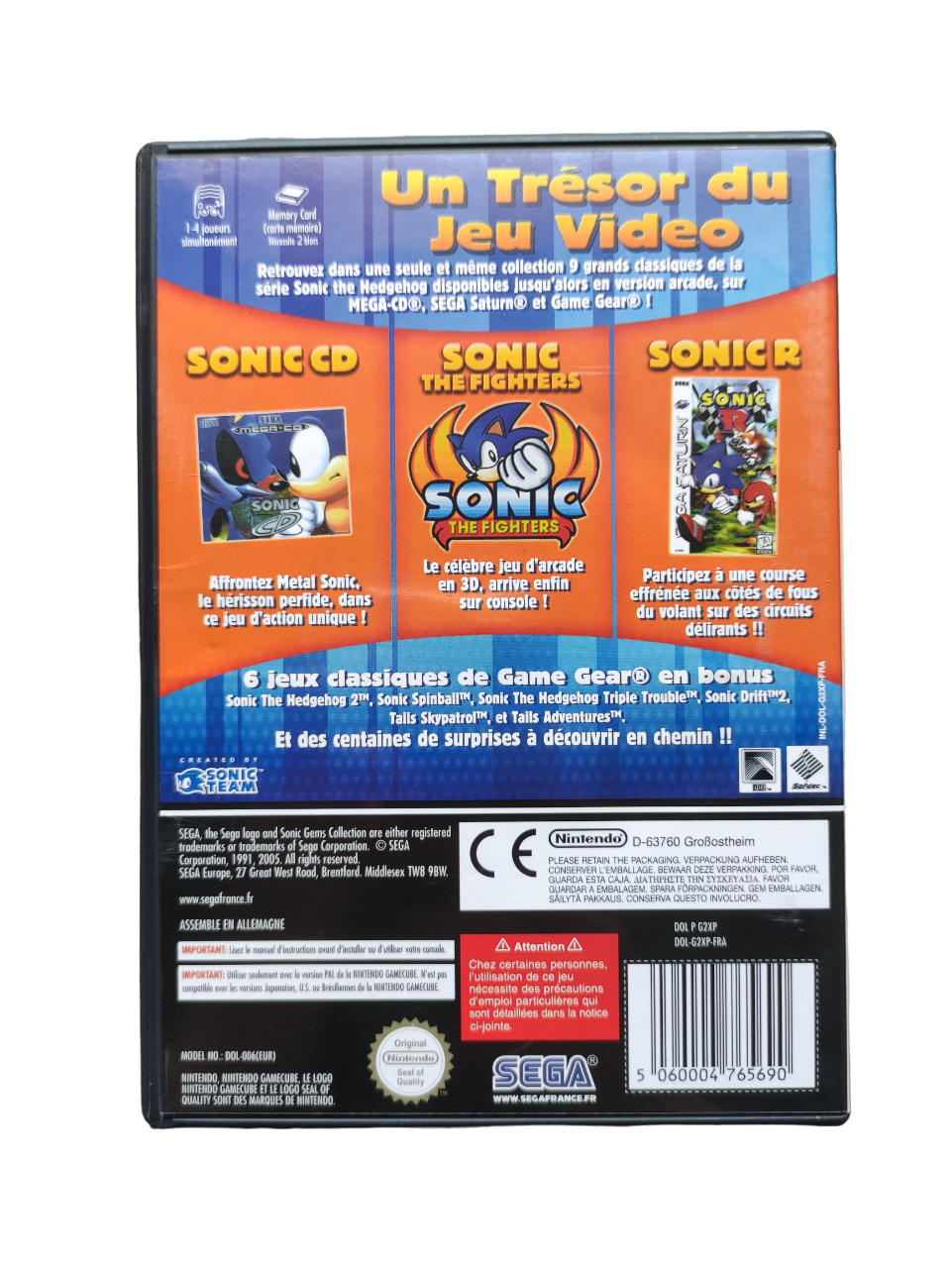 Sonic Gems Collection GameCube