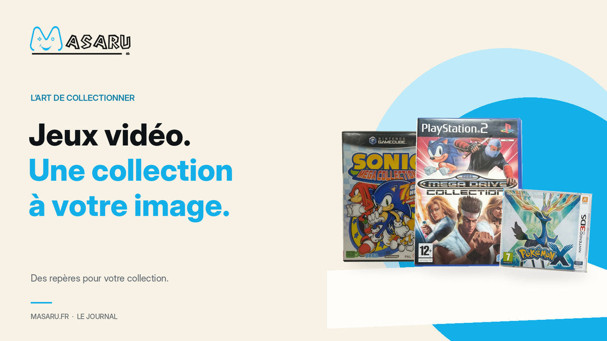 Jeux physiques Sonic Mega Collection, Sega Mega Drive Collection et Pokémon X pour débuter une collection.