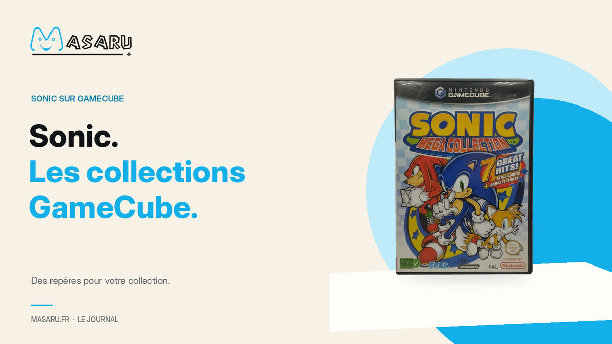Boîte originale Sonic Mega Collection sur Nintendo GameCube.