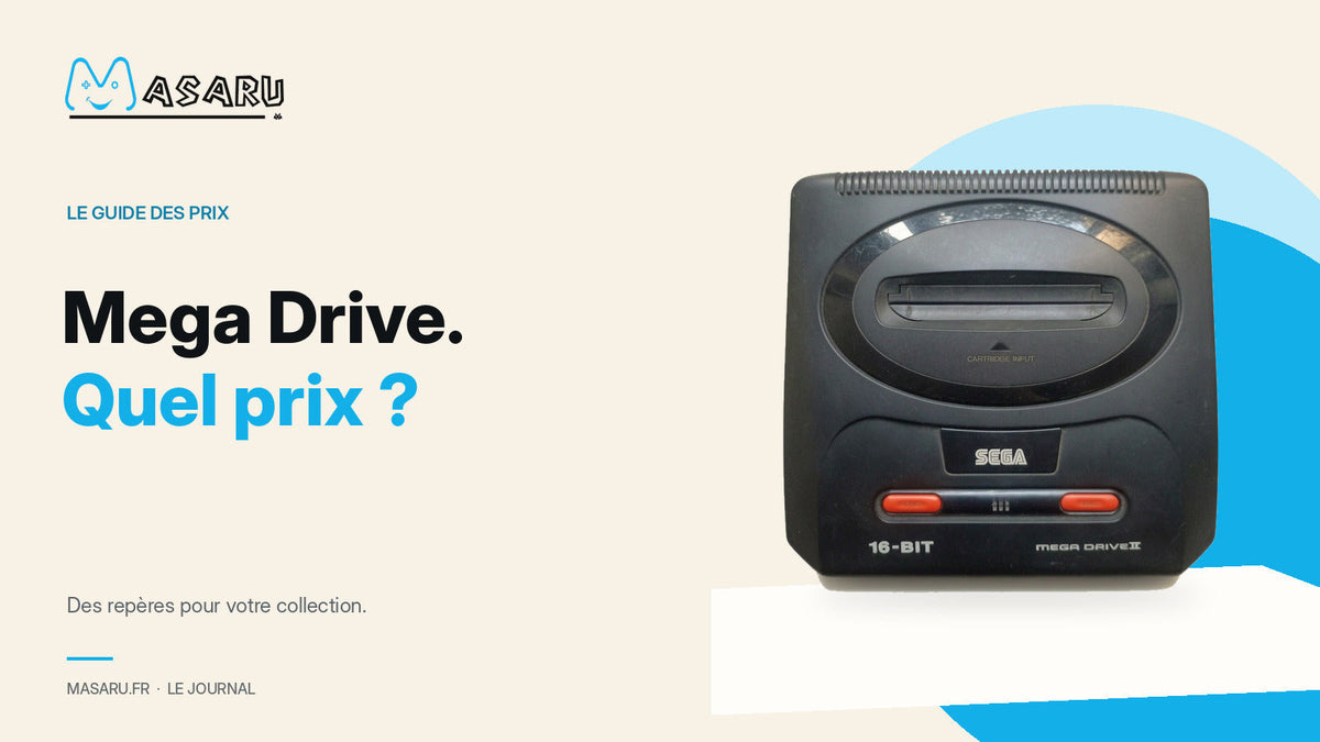 Console Sega Mega Drive illustrant le guide de prix et d’achat.