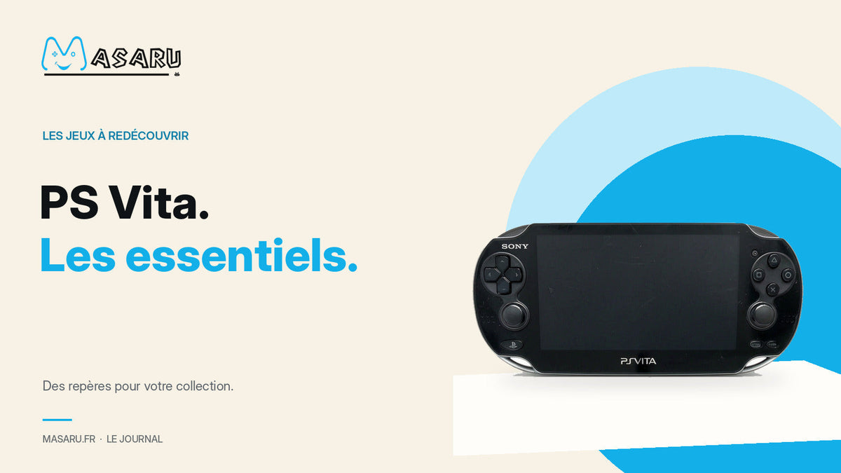 Console Sony PS Vita illustrant la sélection de jeux à découvrir.