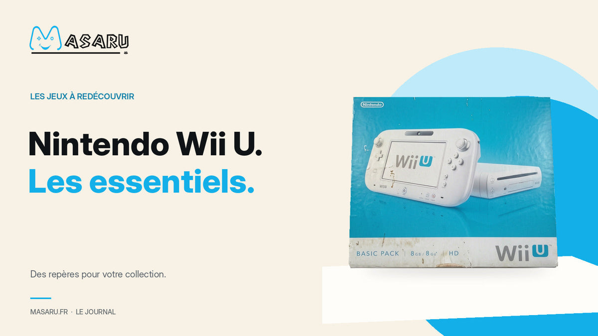 Boîte Nintendo Wii U pour découvrir les jeux de la console.