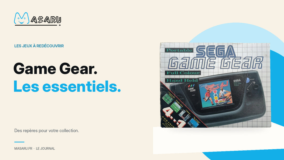 Boîte Sega Game Gear pour le guide de ses jeux incontournables.