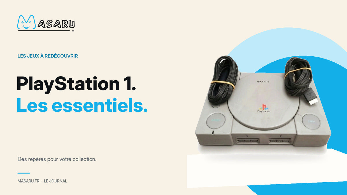Console Sony PlayStation originale pour la sélection de jeux PS1.