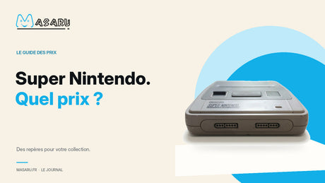 Console Super Nintendo européenne illustrant son guide de prix.