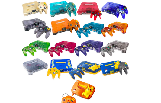 Liste des consoles Nintendo 64 :