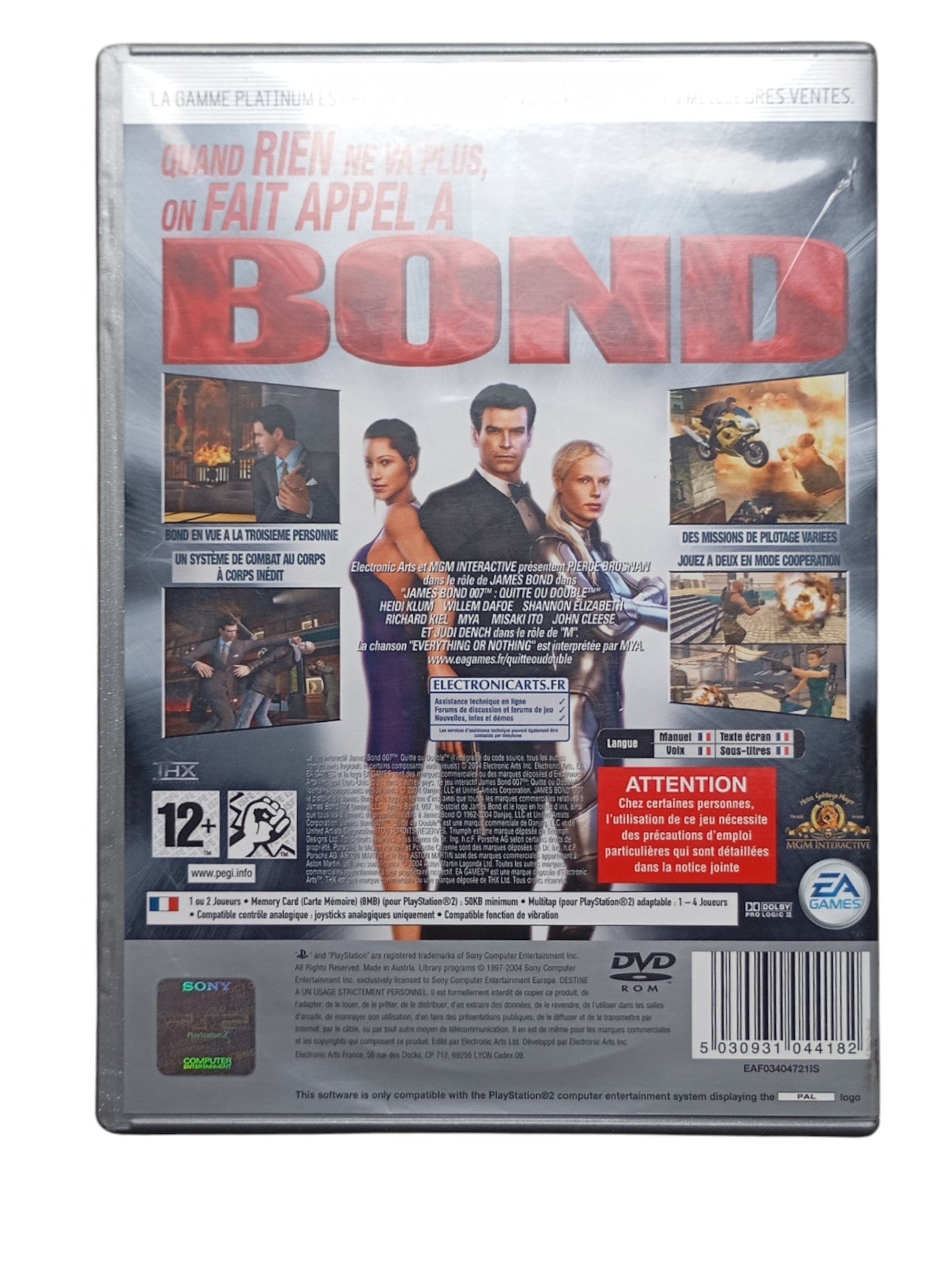007 : Quitte ou Double sur PlayStation 2 Version Platinium (PS2) - Masaru