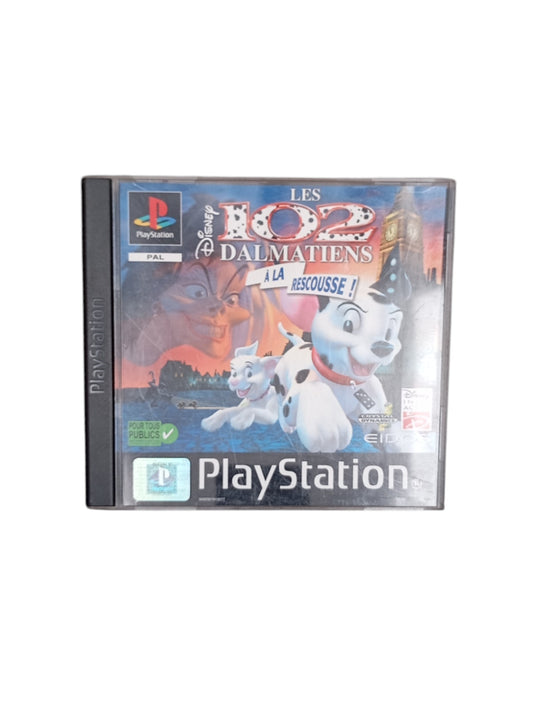 Les 102 Dalmatiens PlayStation 1 complet en boîte avec CD et notice