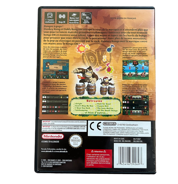 DK Bongo complet + jeu donkey konga GameCube