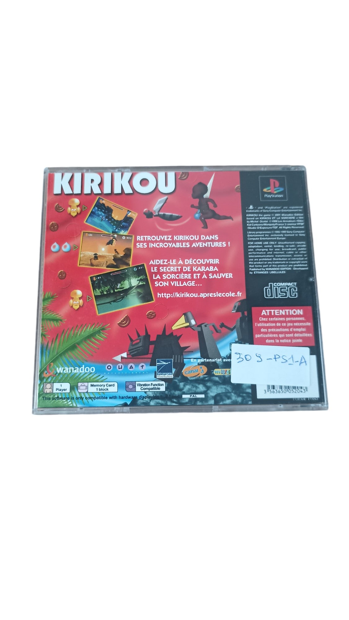 Kirikou sur PSone