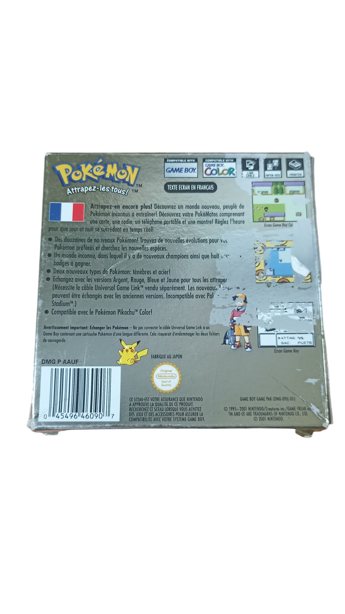 Boite Seul Pokémon Or Game Boy Color