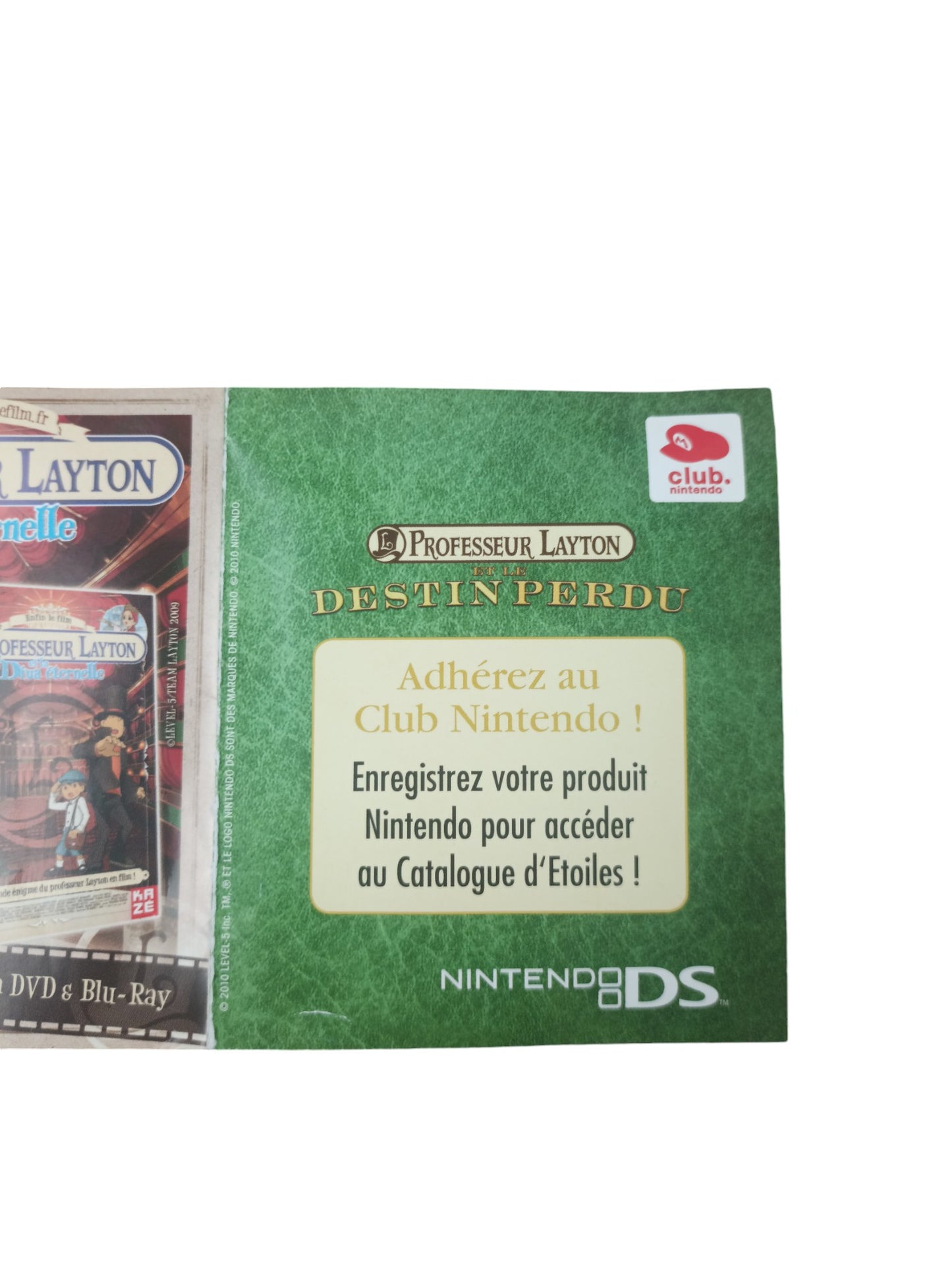 Carte VIP Professeur Layton Nintendo DS