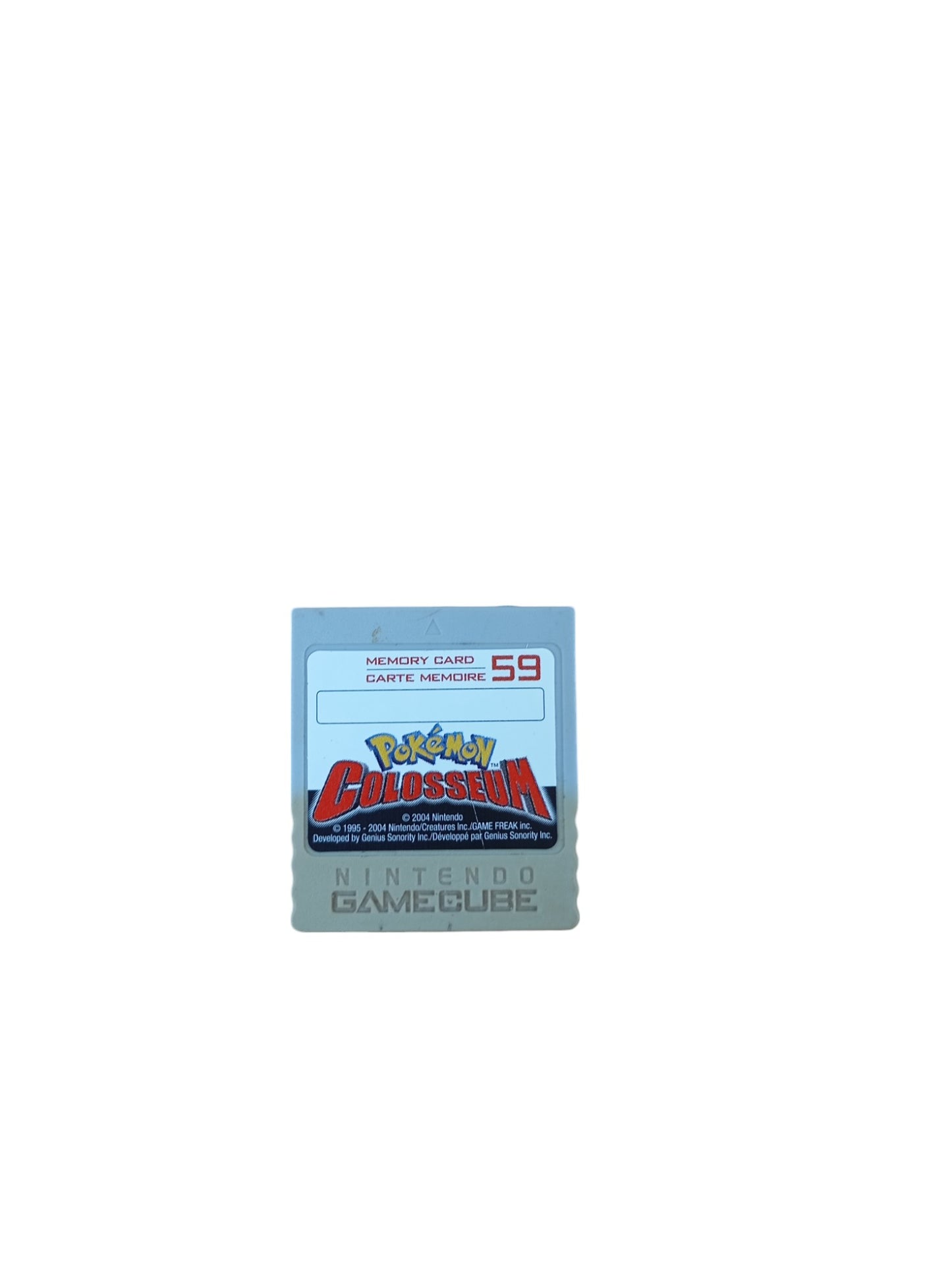 Carte mémoire Pokémon colosseum 59 blocs